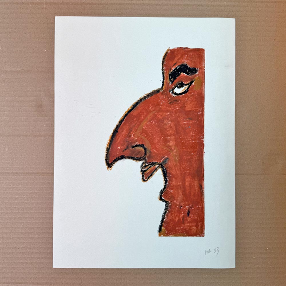 Amigo. Dibujo original.