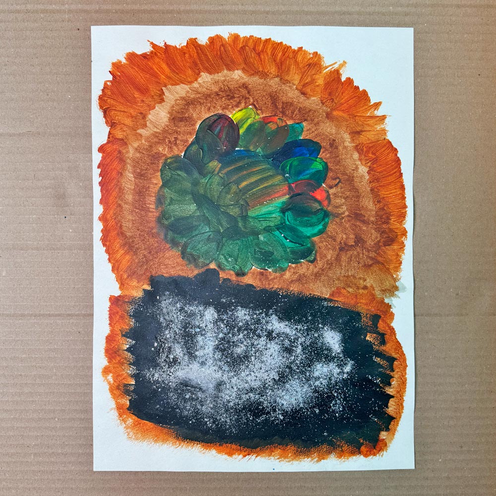 Flor de loto. Dibujo original.