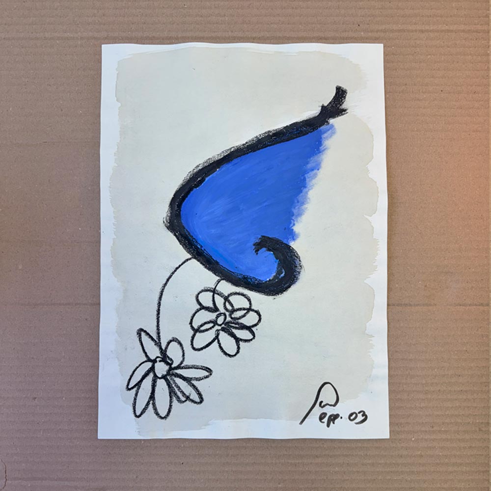 Nariz azul. Original.
